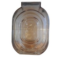 Vaso de Vidro Âmbar  18 D x 24 H Vaso de Vidro Âmbar  18 D x 24 H